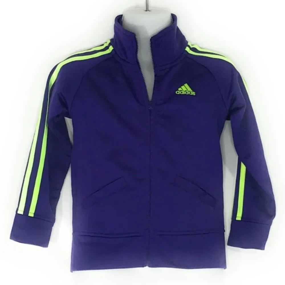 ADIDAS Kids Boy Purple Track Jacket Size 3T